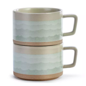 ADD TO FAVORITES DEMDACO Happiness Comes in Waves Soup Mug - Set of 2 Blue